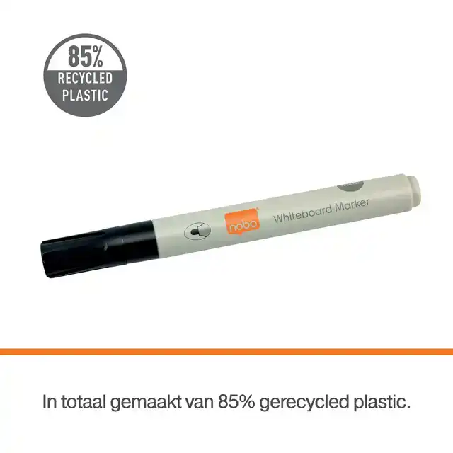 WHITEBOARDMARKER NOBO ROND ZWART 3MM