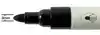 WHITEBOARDMARKER NOBO ROND ZWART 3MM