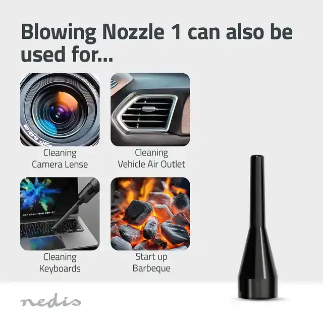 HANDSTOFZUIGER / LUCHTBLAZER NEDIS 90W