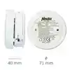 ROOKMELDER ALECTO MINI 2 STUKS MET 5