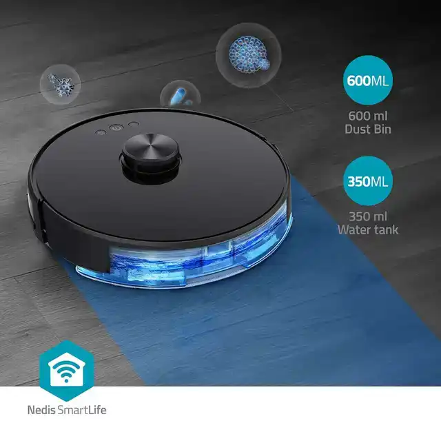 ROBOTSTOFZUIGER NEDIS WIFI LASER 3-IN-1