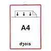 ZICHTPANELENFRAME HANGEND TARIFOLD A4