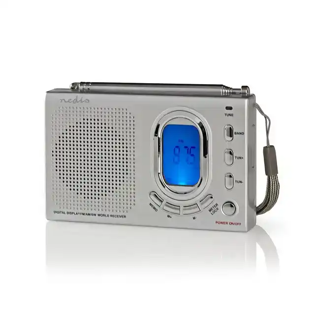 WERELDRADIO NEDIS MET WEKKER RDWR1000GY