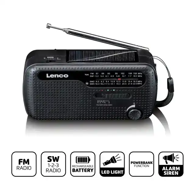 NOODRADIO LENCO MCR-113BK