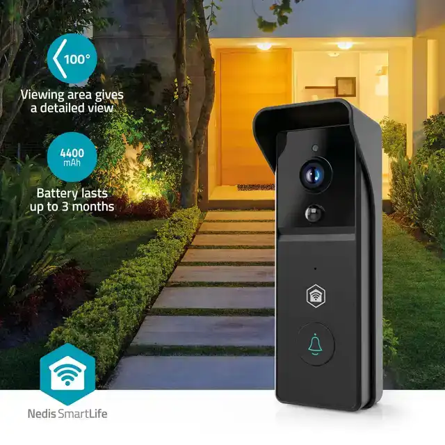 VIDEODEURBEL NEDIS WIFI 3MP FULL HD