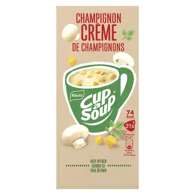 CUP A SOUP KNORR CHAMPIGNON CREME 175ML