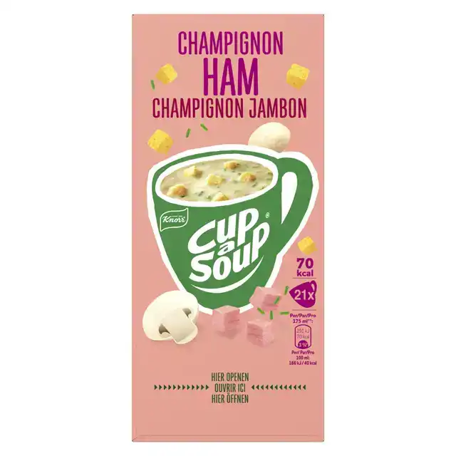 CUP A SOUP KNORR CHAMPIGNON HAM 175ML