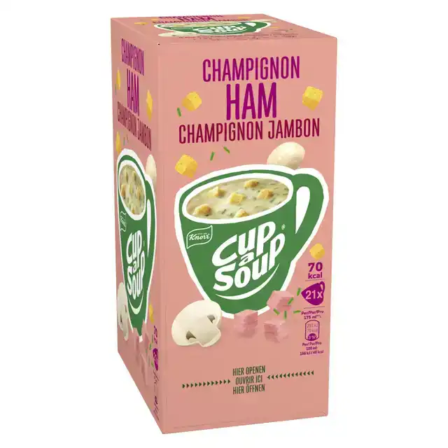 CUP A SOUP KNORR CHAMPIGNON HAM 175ML
