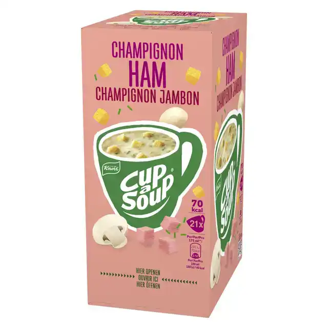 CUP A SOUP KNORR CHAMPIGNON HAM 175ML
