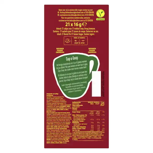 CUP A SOUP KNORR PITTIGE TOMAAT 175ML