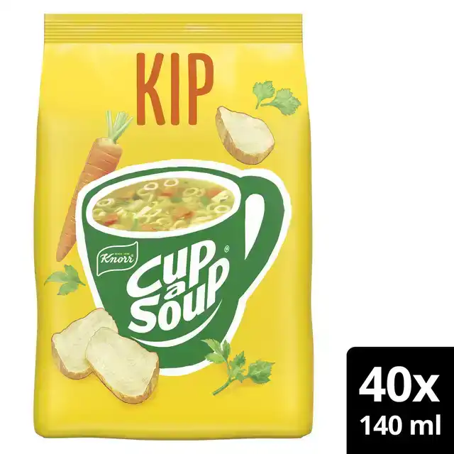 CUP A SOUP KNORR MACHINEZAK KIP 140ML