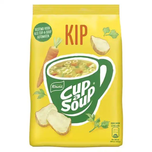 CUP A SOUP KNORR MACHINEZAK KIP 140ML