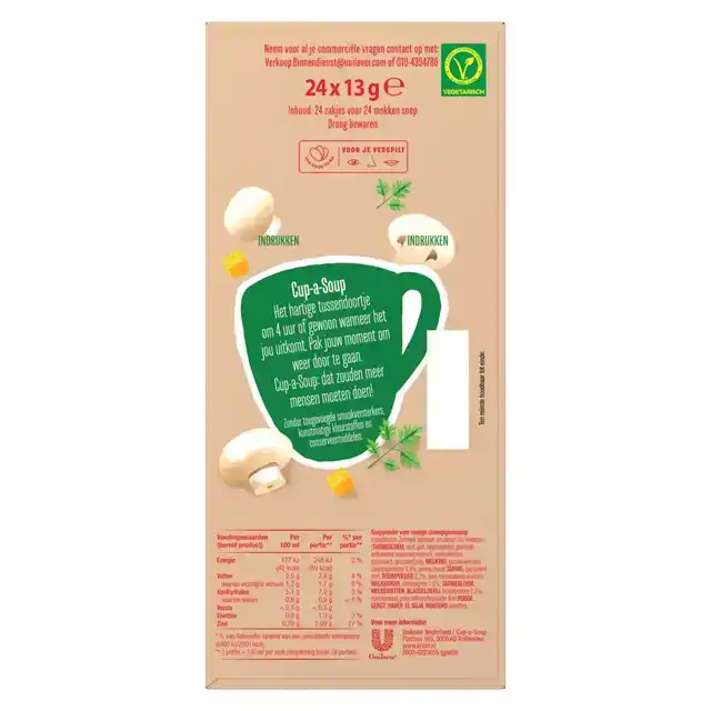 CUP A SOUP KNORR CHAMPIGNON CREME 140ML