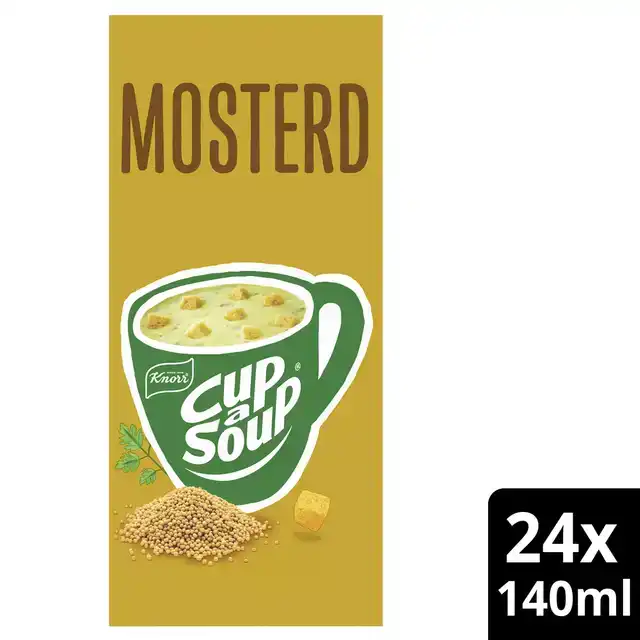 CUP A SOUP KNORR MOSTERD 24X140ML