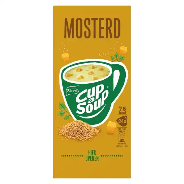 CUP A SOUP KNORR MOSTERD 24X140ML