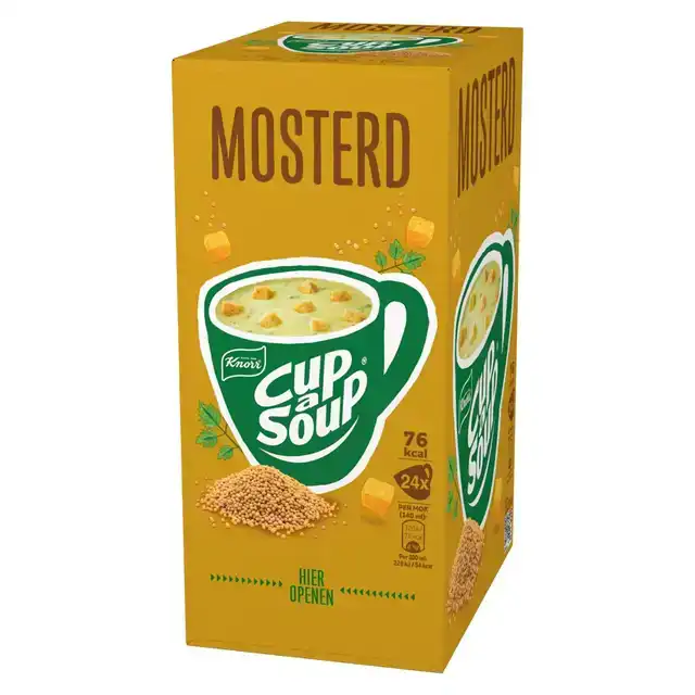 CUP A SOUP KNORR MOSTERD 24X140ML