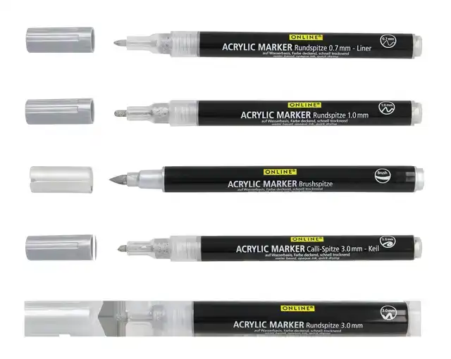 ACRYLMARKER ONLINE LETTERING 5 BREEDTES