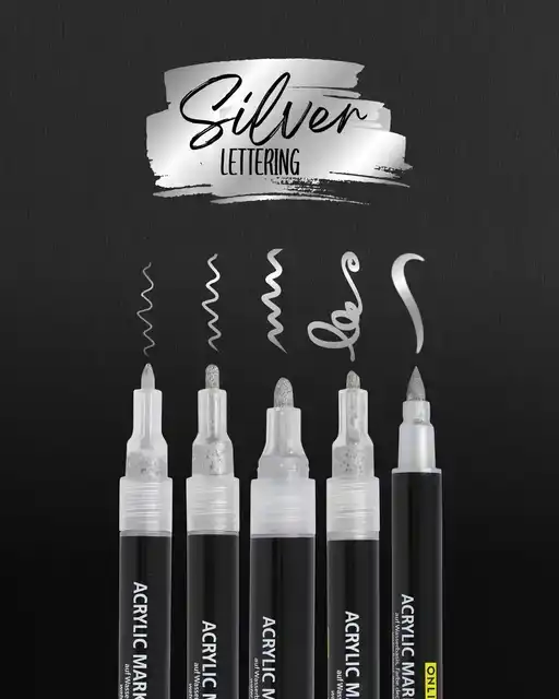 ACRYLMARKER ONLINE LETTERING 5 BREEDTES