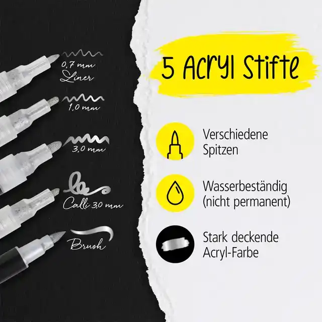 ACRYLMARKER ONLINE LETTERING 5 BREEDTES