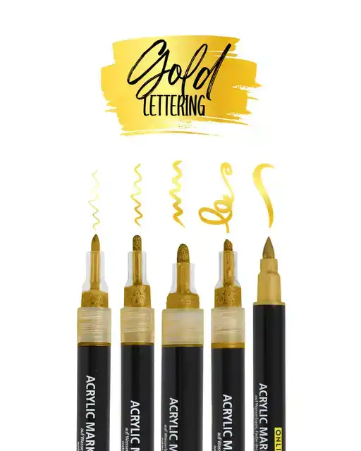 ACRYLMARKER ONLINE LETTERING 5 BREEDTES
