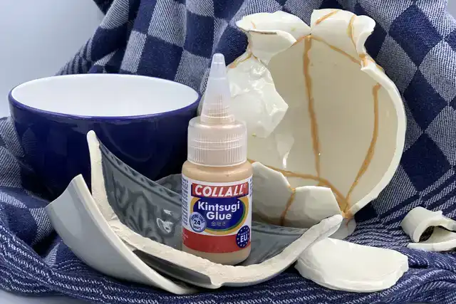 COLLALL KINTSUGI DECORATIE LIJM FLES 25 ML - GOUD