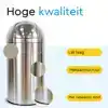 AFVALBAK BRASQ PUSH BIN PB230+ 30 LITER