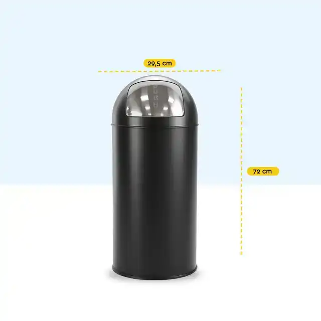 AFVALBAK BRASQ PUSH BIN PB230+ 30 LITER