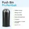 AFVALBAK BRASQ PUSH BIN PB230+ 30 LITER