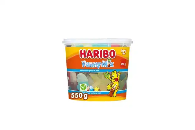 SNOEP HARIBO FUNNY MIX 550GR