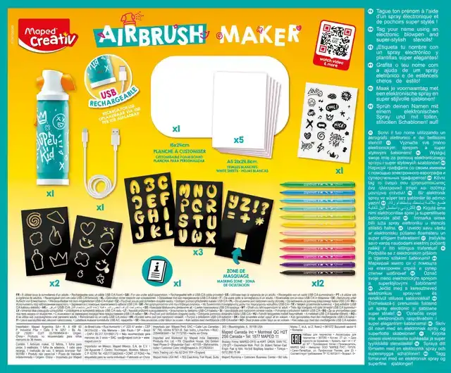 AIRBRUSH MAKER MAPED CREATIV SET 27