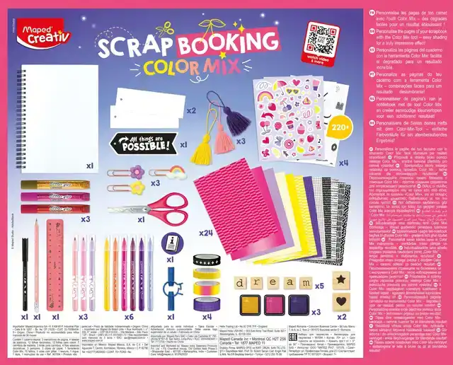 SCRAPBOOKINGSET MAPED CREATIV COLOR MIX
