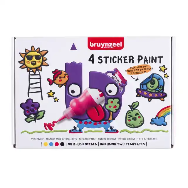 STICKERVERF BRUYNZEEL MET 2 SJABLONEN