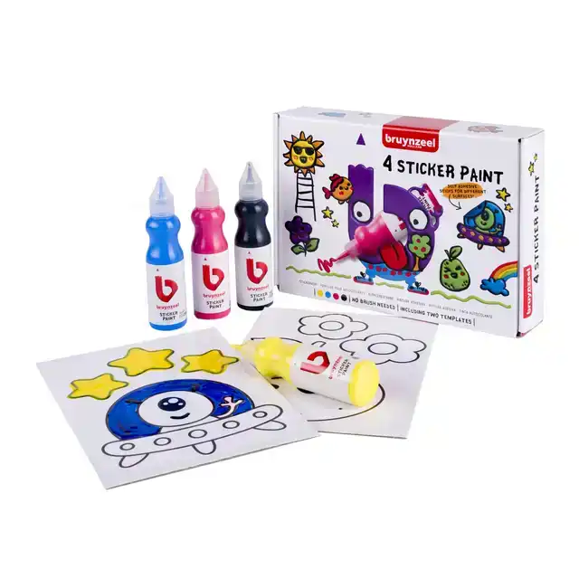 STICKERVERF BRUYNZEEL MET 2 SJABLONEN