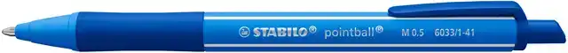 BALPEN STABILO POINTBALL COLORFUL BLAUW