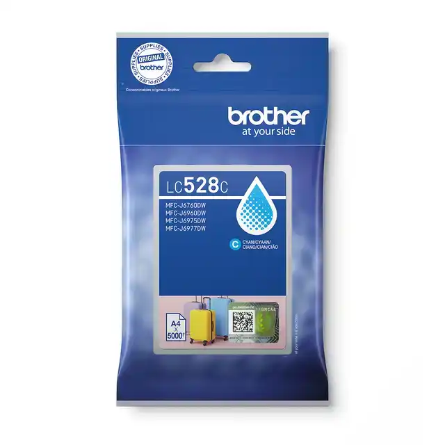 INKTCARTRIDGE BROTHER LC-528C BLAUW