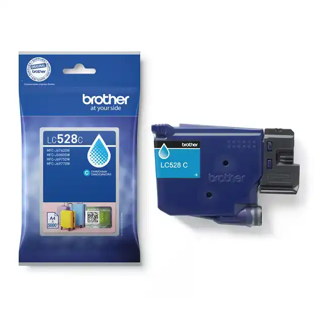 INKTCARTRIDGE BROTHER LC-528C BLAUW