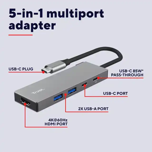 ADAPTER TRUST DALYX 5-IN-1