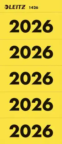 RUGETIKET LEITZ 2026 GEEL 100 STUKS
