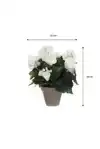 KUNSTPLANT MICA BEGONIA WIT IN POT STAN