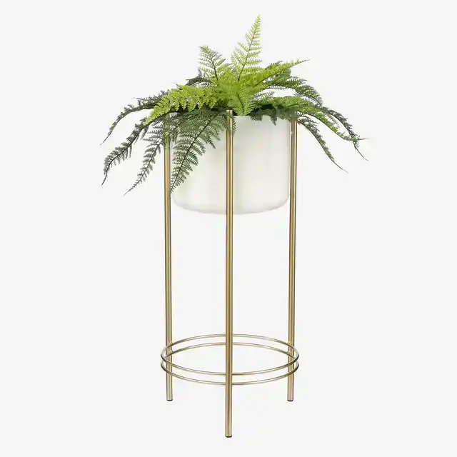KUNSTPLANT MICA VAREN GROEN IN POT STAN