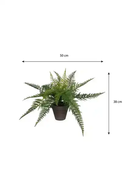 KUNSTPLANT MICA VAREN GROEN IN POT STAN
