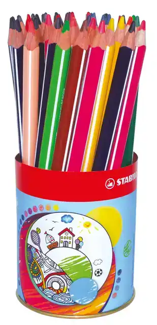 KLEURPOTLOOD STABILO 203 TRIO DIK 38ST