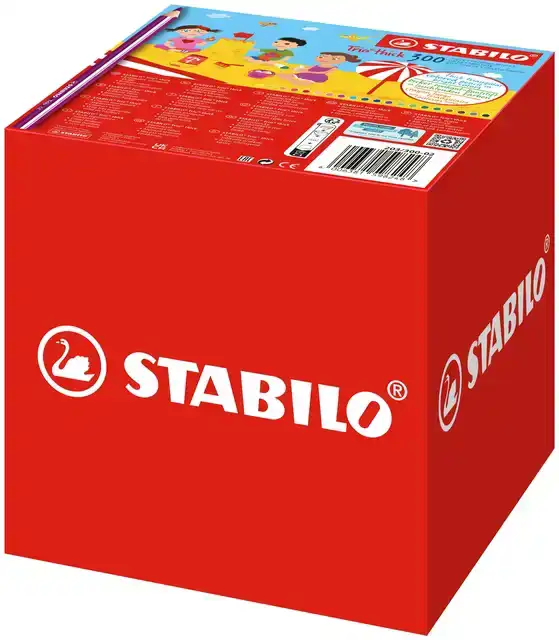 KLEURPOTLOOD STABILO 203 TRIO DIK 300ST