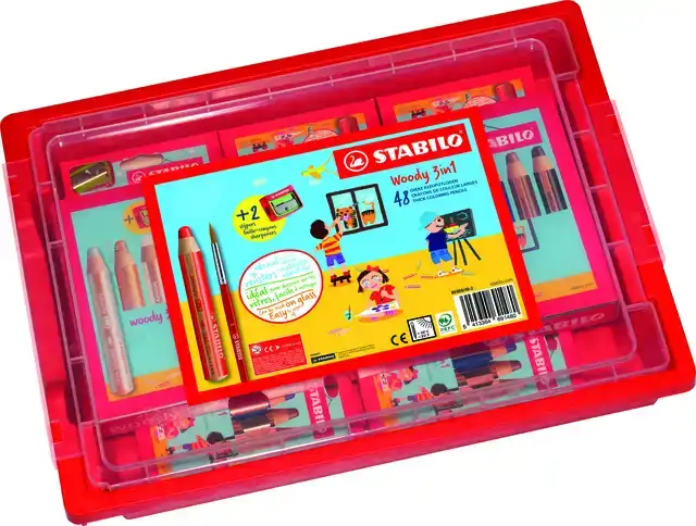 KLEURPOTLOOD STABILO 882 WOODY 3 IN 1