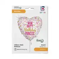 FOLIEBALLON BIRTHDAY PRINSES 45CM