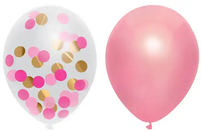 BALLON HAZA PRINSES PINK 30CM 6 STUKS