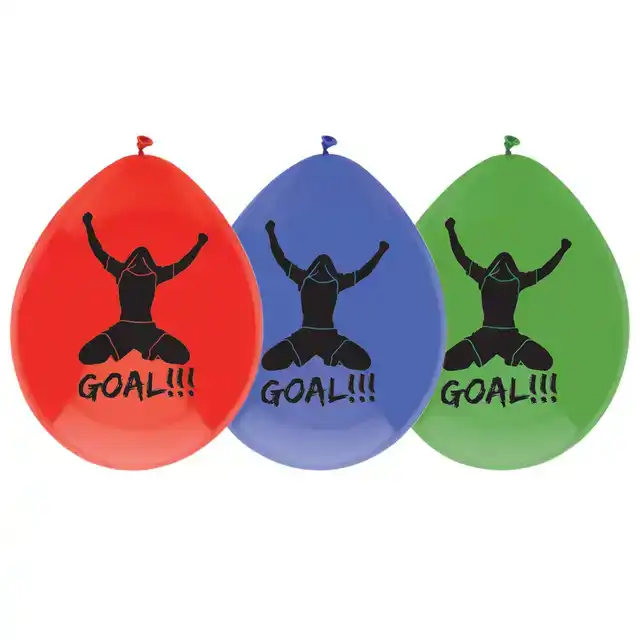 BALLON HAZA GOAL 30CM 6 STUKS ASSORTI