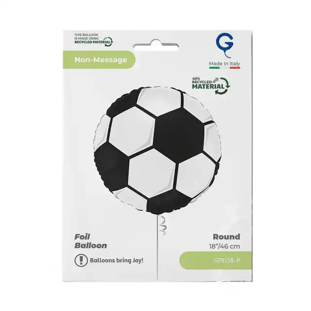 FOLIEBALLON VOETBAL 45CM