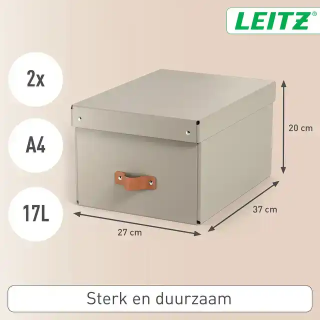OPBERGDOOS LEITZ PURO DEKSEL 17 LITER