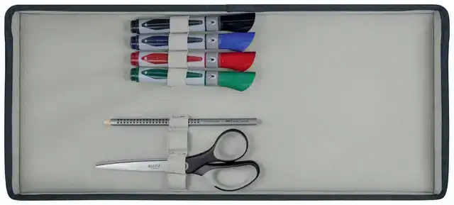 OPBERGTAS LEITZ GESTOFFEERD MET DEKSEL